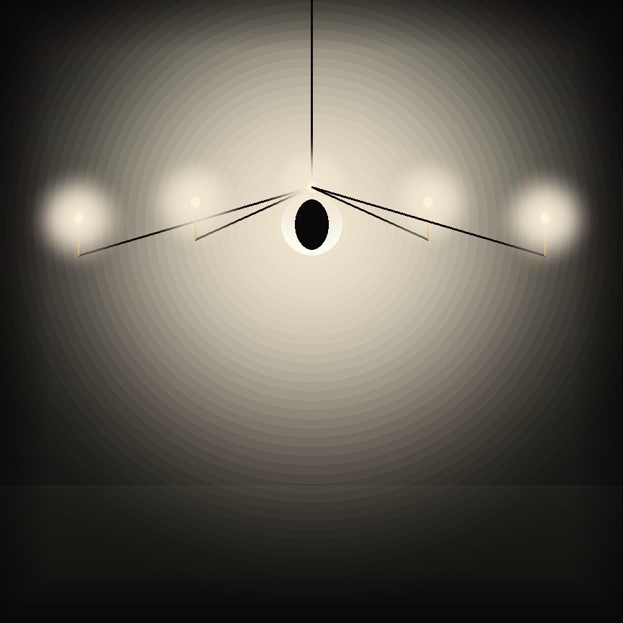 Noctra Ring Chandelier — view 2