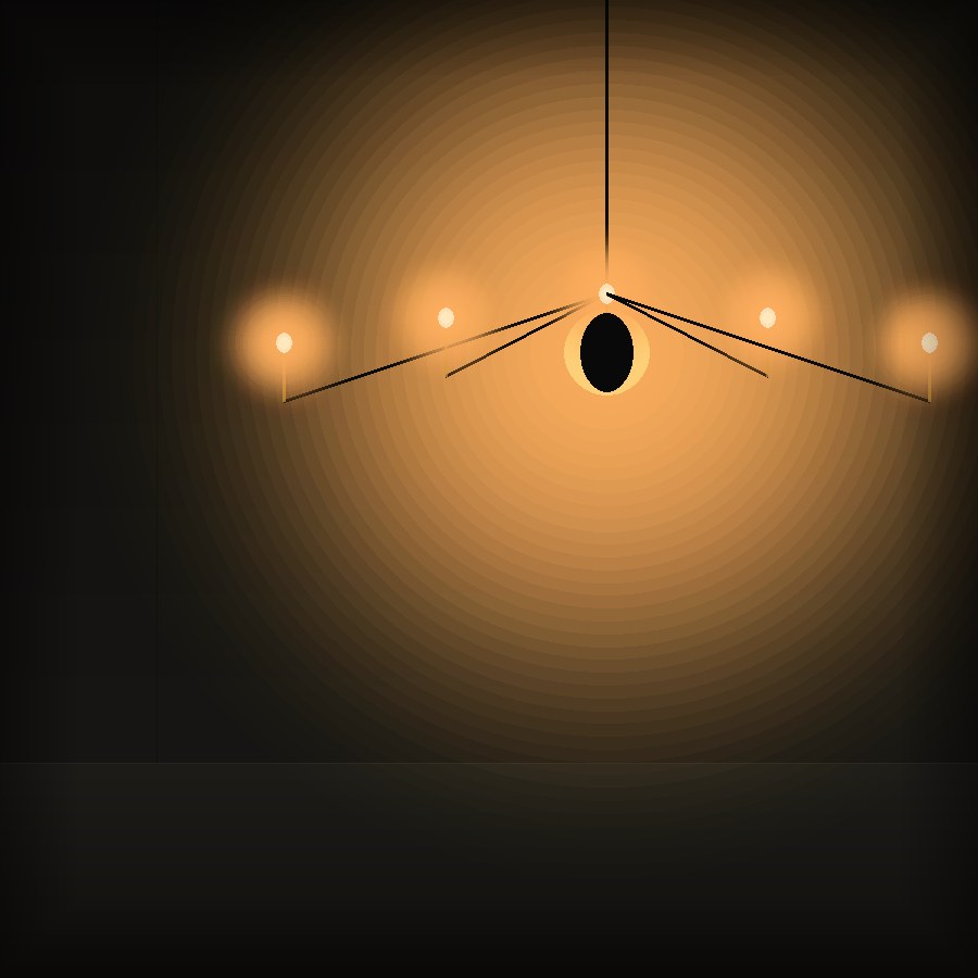 Casca Tiered Chandelier — view 3